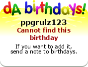My birthday badge