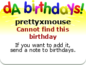 My birthday badge