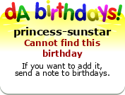 My birthday badge