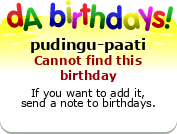 My birthday badge