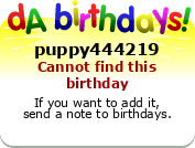 My birthday badge