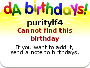 My birthday badge