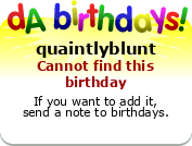 My birthday badge