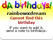 My birthday badge