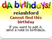 My birthday badge