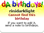 My birthday badge