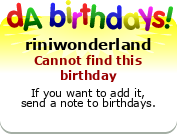 My birthday badge