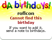My birthday badge