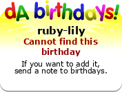 My birthday badge
