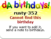 My birthday badge