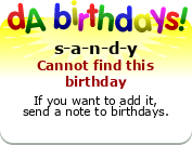 My birthday badge