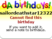 My birthday badge