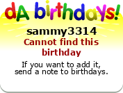 My birthday badge