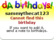 My birthday badge