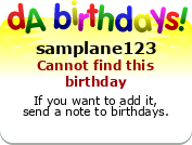My birthday badge