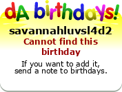 My birthday badge