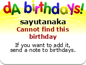 My birthday badge