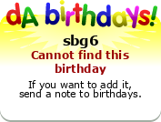 My birthday badge