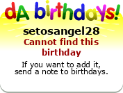 My birthday badge