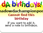 My birthday badge