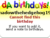 My birthday badge
