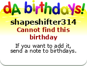 My birthday badge