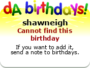 My birthday badge