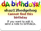 My birthday badge