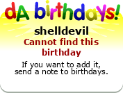 My birthday badge