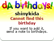 My birthday badge