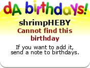 My birthday badge