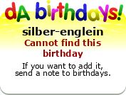 My birthday badge
