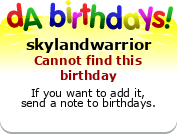 My birthday badge
