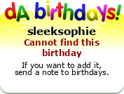 My birthday badge