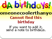 My birthday badge
