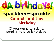 My birthday badge