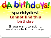 My birthday badge