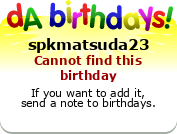 My birthday badge