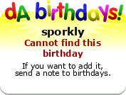 My birthday badge