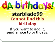 My birthday badge