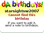 My birthday badge
