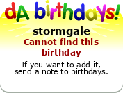 My birthday badge