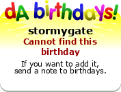 My birthday badge