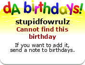 My birthday badge