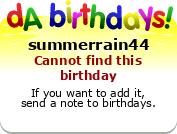 My birthday badge