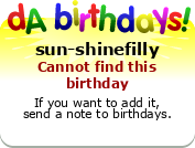 My birthday badge