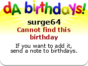 My birthday badge