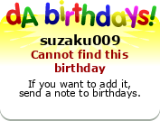 My birthday badge