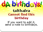 My birthday badge