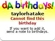 My birthday badge